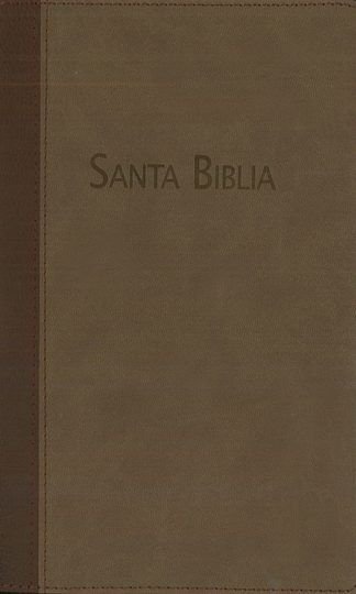 Biblia rvc mediana piel marron con himnario