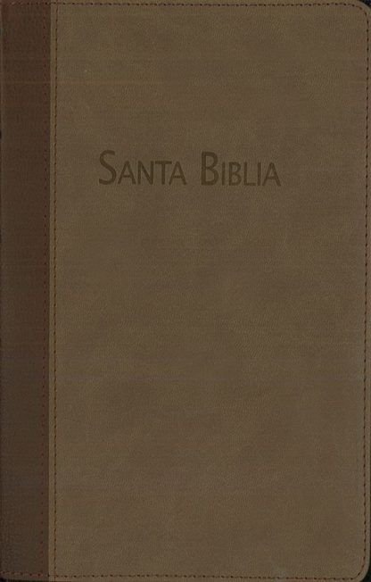 Biblia rvc mediana piel marron con himnario