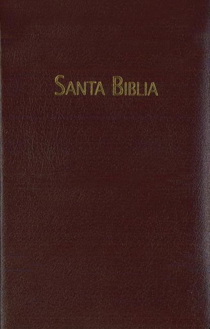 BIBLIA PEQUEÑA PIEL VINO CON HIMNARIO