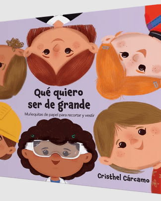 libro para niños y niñas, libro didactico para escoger que quieren ser de grandes, libro especial para niñas