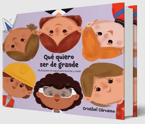 libro para niños y niñas, libro didactico para escoger que quieren ser de grandes, libro especial para niñas