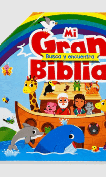 Biblia para ninos y ninas con historias biblias didacticas, contiene maravillosas escenas bíblicas, y te reta a buscar personajes, animales y objetos