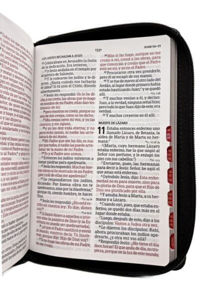 Biblia Letra Grande con Índice y Cierre – Negro - Imagen 3