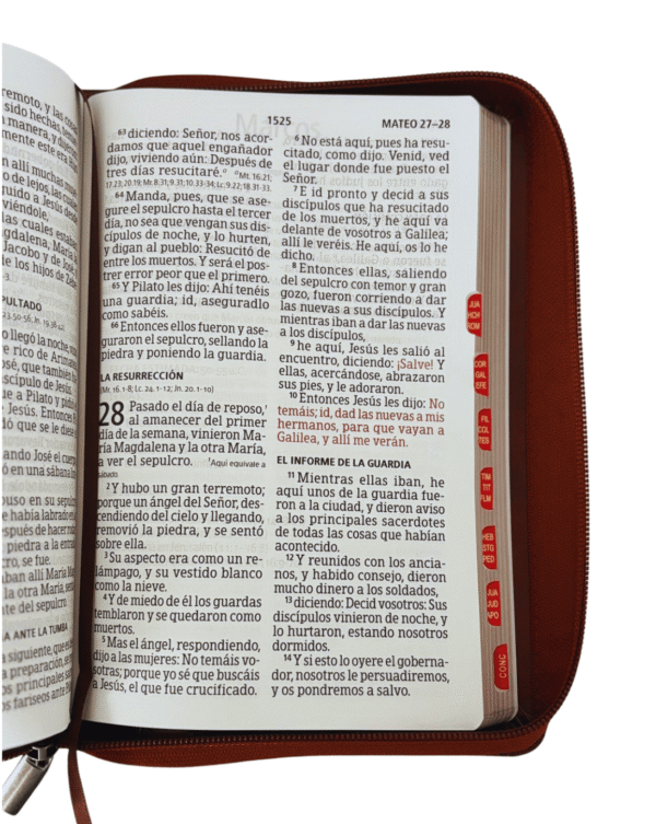 Biblia Letra Grande con Índice y Cierre – marron - Imagen 4