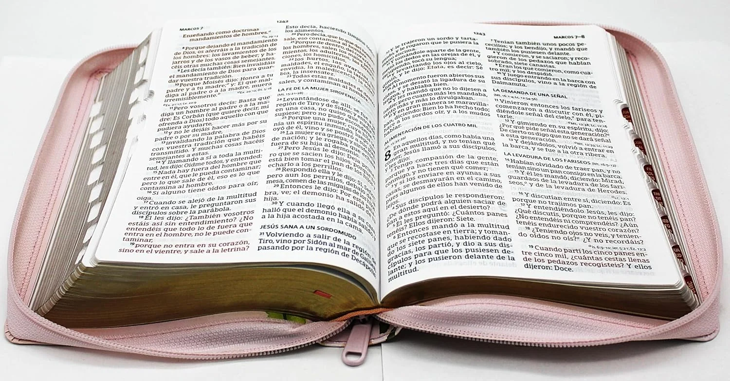 Biblia Letra Grande con Índice y Cierre – Durazno - Imagen 4