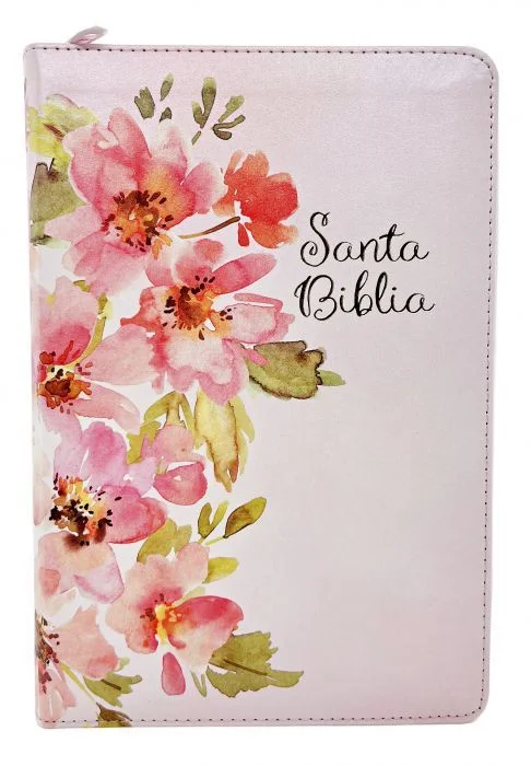 Biblia Letra Grande con Índice y Cierre – Rosa