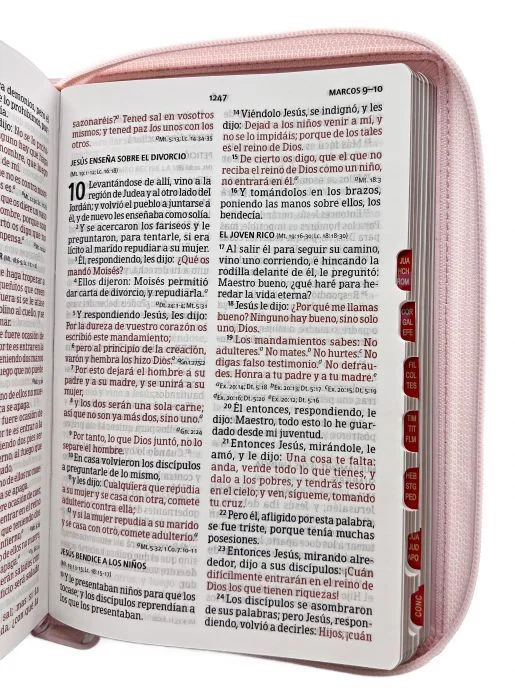 Biblia Letra Grande con Índice y Cierre – Rosa - Imagen 4