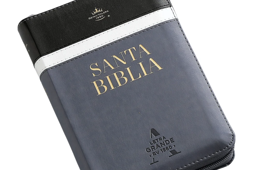 Biblia Letra Grande azul con Cierre – RVR1960 - Imagen 4