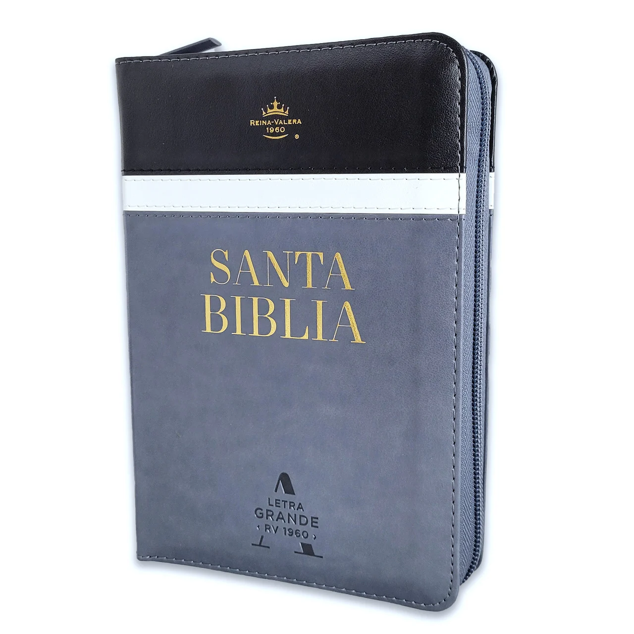 Biblia Letra Grande azul con Cierre – RVR1960
