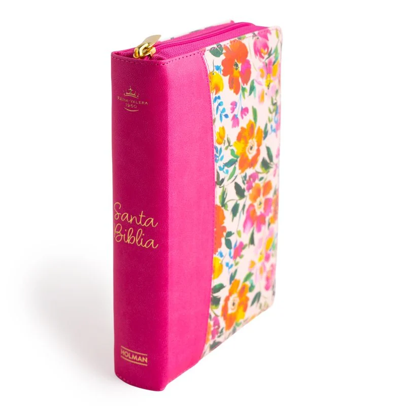 Biblia Letra Grande con Índice y Cierre – Fucsia Floral – RVR1960 - Imagen 5