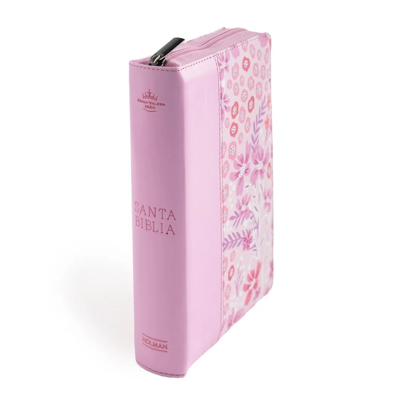 Biblia Letra Grande con Índice y Cierre – Rosa Floral – RVR1960 - Imagen 5